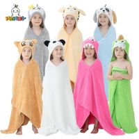 【DT】hot！ MICHLEY Hooded Baby Hood Newborn Bathrobe Shower Kids Boy Face Infant Blanket 0-9T