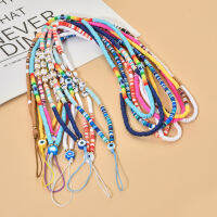 ZMZY New Accessories Body Trendy Colorful Beads Chain Mobile Phone Chain Anti-lost Handmade Clay Cord Lanyard Women Jewelry2023