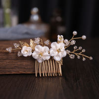 Bride Jewelry Flower Pearl Bride Jewelry Decorative Ladys Jewelry Comb The Side Headwear Is Unique And Elegant