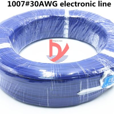 【In-Stock】 วงจรไฟฟ้าและชิ้นส่วนทองแดง1007สีสายเคเบิล LED ม. 30AWG สายไฟ10 UL ชุดเคลือบดีบุกมาตรฐาน RoHS ได้รับการรับรอง