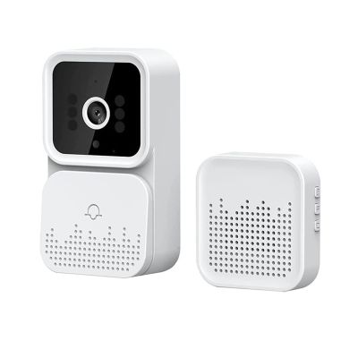 Wireless Remote Video Doorbell,Home Smart Doorbell Intercom HD Night Vision WiFi Charging Anti-Theft Doorbell