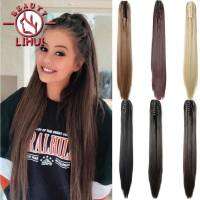 Li Hui Grab Claw Clip In Ponytail Hair Extension Syntheitc Ponytail Extension Hair Fake Hairpiece For Women Daily Party 22" Wig  Hair Extensions  Pads