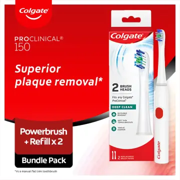 Colgate Pro Clinical 360 Deep Clean Brush Heads 2 Pack