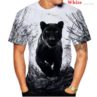 2023 NEW Mens And Womens Summer Fashion Black Tiger Print Round Neck Short Sleeve T-shirt Size：s-5xl