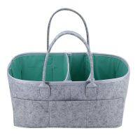 Baby Diaper Caddy Organizer - Portable Storage Basket - Essential Bag for Nursery, Changing Table and Car - Waterproof Liner Is Great for Storing Diapers, Bottles