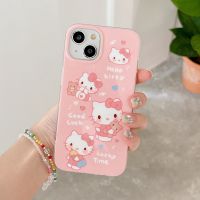 เคสโทรศัพท์มือถือการ์ตูน Hello Kitty สำหรับ iPhone 14 Pro Max 13 Pro Max ฝาหลังซิลิโคนนิ่มสำหรับ iPhone 12 Pro Max 11