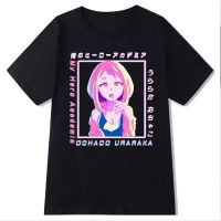 My Hero Academia Anime Tshirt Men Cotton T Shirt Ochaco Uraraka Print Hot Clothes Anime Short Tees