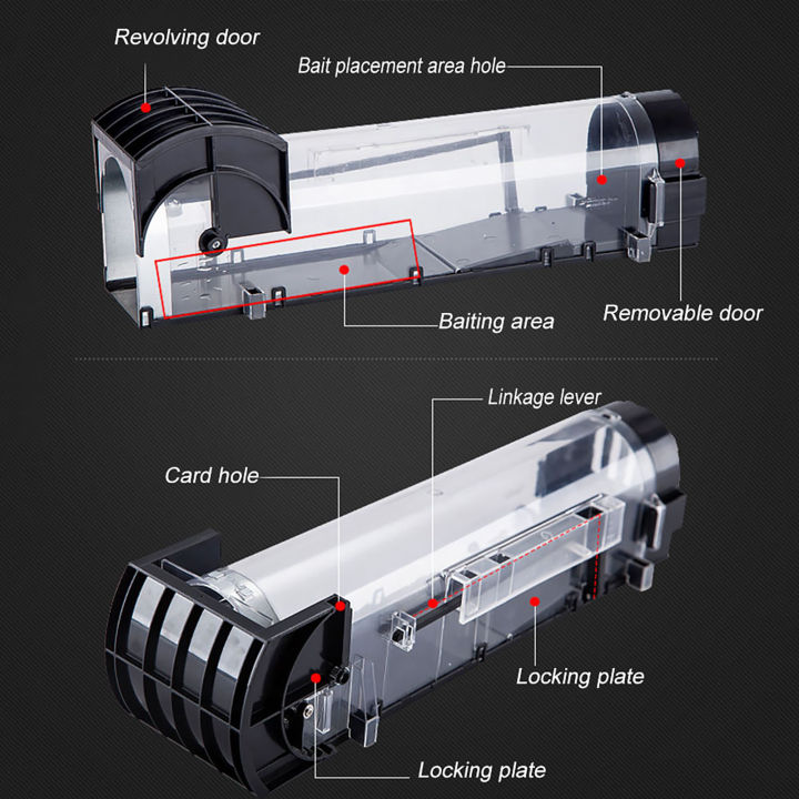 Reusable Rodent Animal Mouse Live Trap Hamster Cage Mice Rat
