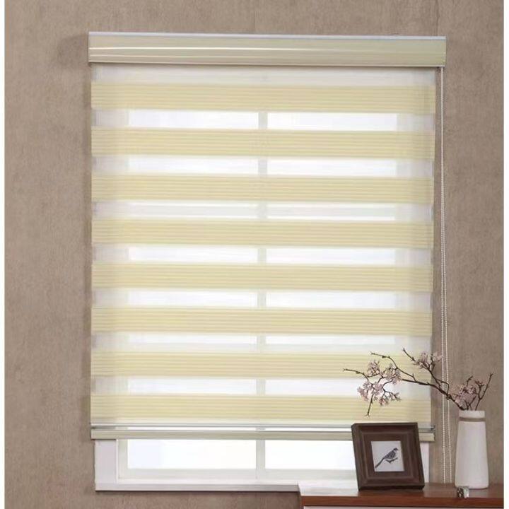 Pleated Roller Blinds Double With Hook Venetian Blinds 80cm,100cm,120cm ...