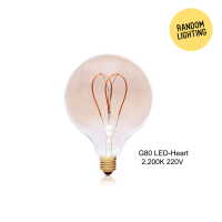 หลอดไฟ LED G80 Heart (แพ็คละ 6 หลอด)