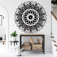 (สติ๊กเกอร์และรูปลอกผนัง) Mandala Stiker ศิลปะการตกแต่งผนังด้วยไวนิลสติกเกอร์ตกแต่งผนังภายใน