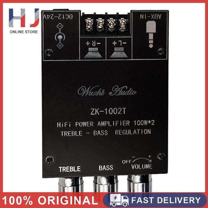 เครื่องขยายเสียงบลูทูธ ZK-1002T,บอร์ดเสียง HIFI 2.0ช่อง100Wx2 | Lazada ...
