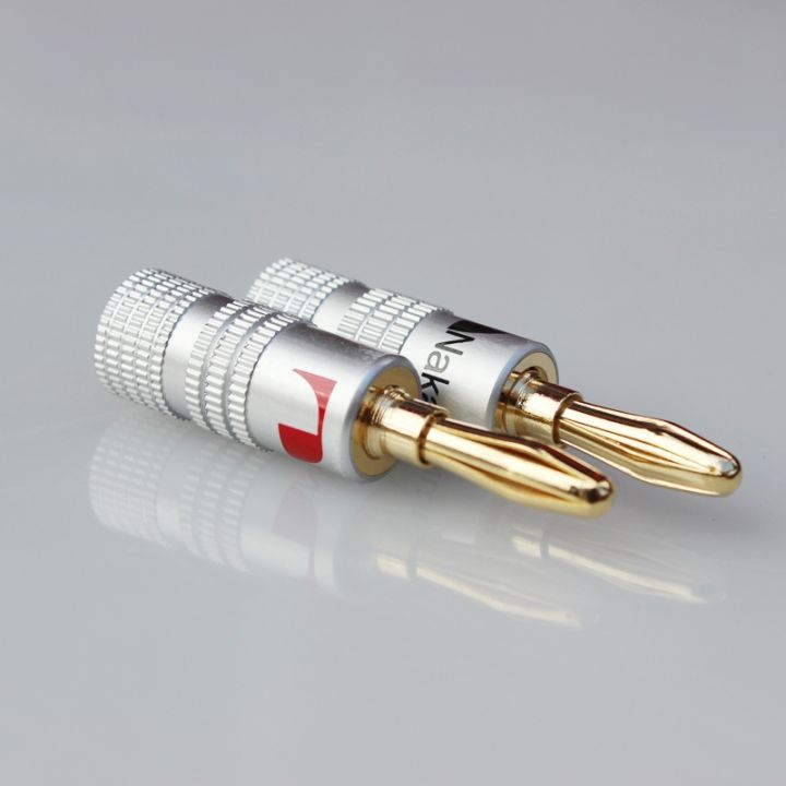 4pcs-banana-connector-4mm-speaker-banana-plugs-24k-copper-gold-plated-4mm-banana-jack-match-with-4mm-binding-post