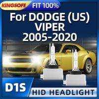 Kingsofe ไฟหน้า D1s Hid ซีนอนหลอดไฟ6000K สำหรับ Dodge Viper 2005 2006 2007 2008 2009 2010 2011 2012 2013 2014 2015 2023