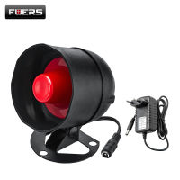 Fuers Alarm System Siren Speaker Loudly Sound Home Alarm System Wireless Detector Security Protection System for House Garage