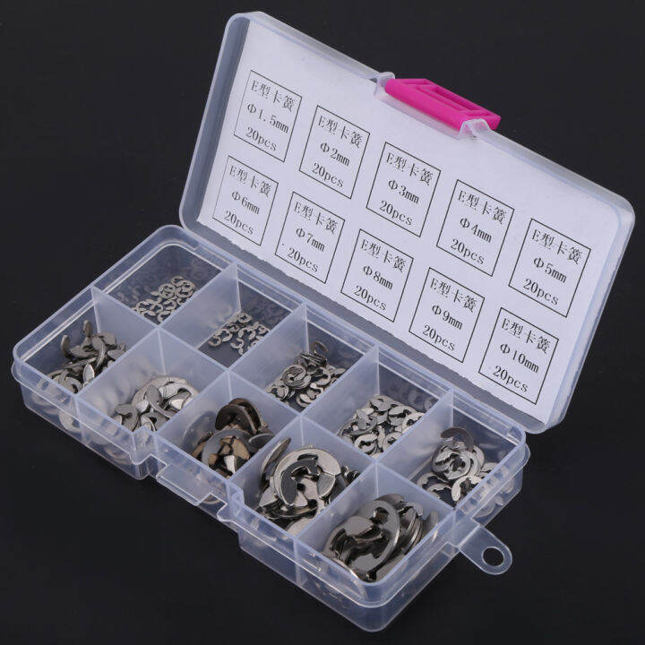 200pcs-e-clip-304-stainless-steel-e-ring-retaining-ring-assortment-kit-replacement-home-repair-shop-m1-5-m10