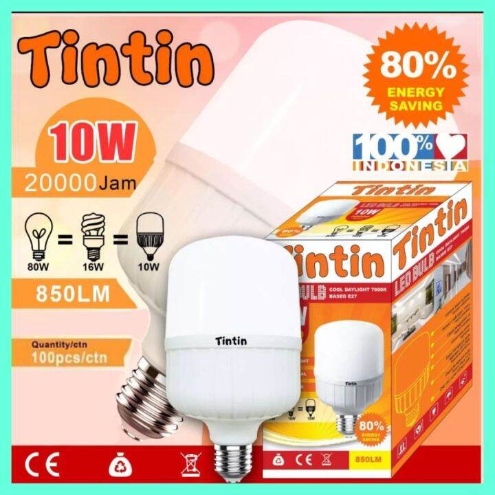 Lampu Bohlam Led Capsule Tintin 10watt Lazada Indonesia