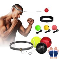 WOSWEIR Kick ing Reflex Ball พร้อม Head Band Fighting Speed Training Punch Balls Muay MMA ออกกำลังกายเด็กผู้ใหญ่อุปกรณ์บ้าน