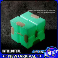 [ในสต็อก] Luminous 2X2 Infinite Magic Cube Stickerless Infinite Flipping Macaron Speed Cube Decompression ของเล่นเพื่อการศึกษา