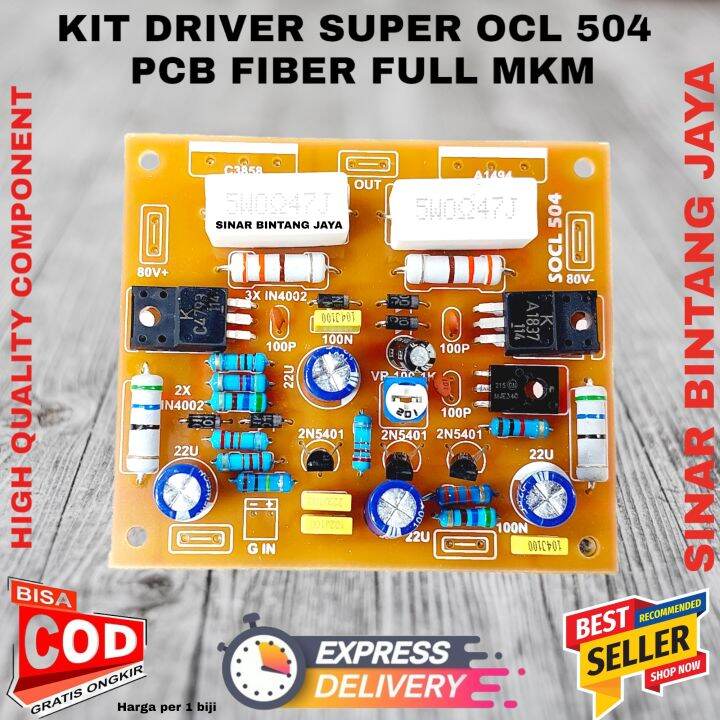 KIT Driver SOCL 504 500 Watt PCB Fiber High Quality Componen | Lazada