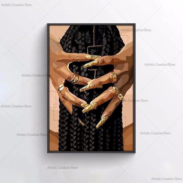 black-art-grillz-print-poster-african-black-woman-beautiful-nails-canvas-painting-pictures-living-room-beauty-salon-room-decor