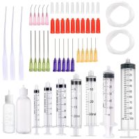 ♀ 3-100ml lock Syringes with Blunt Tip Needles With Syringe Caps and Plastic Squeeze Bottless glue nozzle for Liquid Glue and Ink