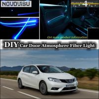 NOVOVISU For Nissan Pulsar C13 interior Ambient Light Tuning Atmosphere Fiber Optic Band Lights Door Panel illumination