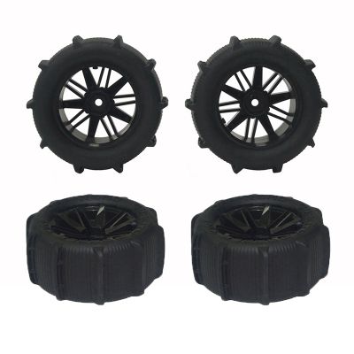 RC Sand Wheel Tires for 1/14 1/16 RC Car Complete Wheels Upgrade Parts for Hbx 16889 16889apro Wltoys 124019 12428-A