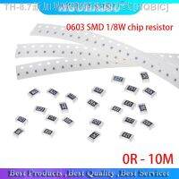 【hot】◈ 100pcs 0603 SMD 1/8W chip resistor resistance 0 ohm 10M 0R 1R 18R 47R 56R 470R 1K 4.7K 47K 10K 100K 220K 680K 560K