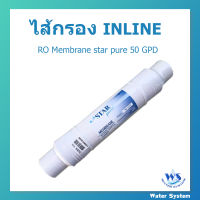 ไส้กรองน้ำ INLINE RO Membrane star pure 50 GPD (หัวเสียบ) ไส้กรองกรองน้ำดื่ม