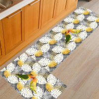 Non-slip Leaves Pattern Carpet for Bathroom Living Room Bedroom Home Fashion Floor Mat Area Rug(40*60cm/45*75cm)