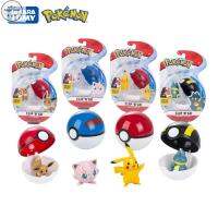 ฟิกเกอร์แองเจิล Jigglypuff อะนิเมะ WCT Sobble Munchlax Scorbny Pokachu โมเดลของเล่น Pokeball Pet