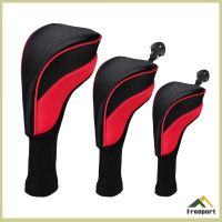 ☊✸► Freeport 3pcs Golf Club Headcover 460cc Hybrid Driver Wood Head Cover No. 1 3 5