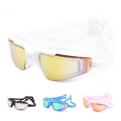 Swimming Goggles Adults Anti-Fog Swim Eyewear Men and Women Professional Waterproof Silicone Pool Diving Glasses
