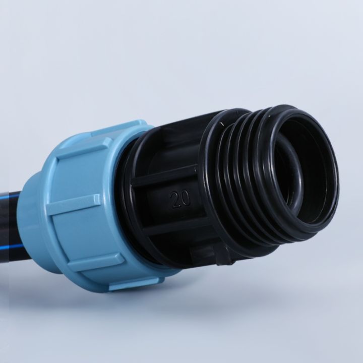 1pcs-1-3-4-1-2-plastic-tee-fittings-reducing-connector-water-tank-pipe-t-shaped-adapter-garden-hose-dn20-dn25-dn32-blue