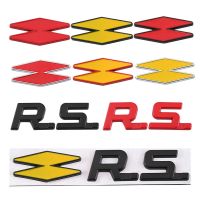 【car parts】โลโก้ RS สติกเกอร์รถสำหรับ Renault GT Sport Clio Scenic Megane Koleos Arkana Espace Safrane Vel Satis Laguna Logan Sandero จัดแต่งทรงผม