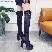 CODai424839 Autumn Winter New Style Womens Boots High-Heeled Over-The-Knee Long Stovepipe Elastic