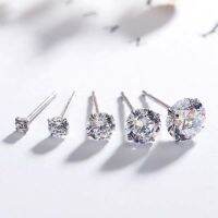 YISHOPIN เครื่องประดับเพชรสังเคราะห์ต่างหูเพชรเปลือย Cincin Kuping 925เงิน Zircon Earbone Nail ของขวัญผู้หญิง/ผู้ชาย