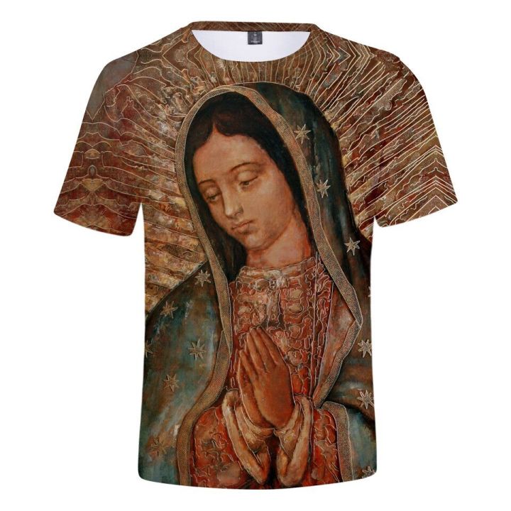 summer-guadalupe-virgin-mary-catholic-t-shirts-3d-printed-men-women-t-shirt-oversized-streetwear-cosplay-boys-girls-tops-clothes