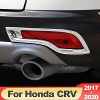 อุปกรณ์เสริมสำหรับฮอนด้า CRV CR-V 2017 2018 2019 2020 ABS โคมไฟไฟตัดหมอกด้านหน้าด้านหลังตัวครอบกันชนตกแต่งกรอบ