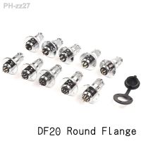 1Set DF20 GX20 Circular Flange Electric Aviation Plug Socket M19 2/3/4/5/6/7/8/9/10/12 Pin Male Female Wire Connector With cove