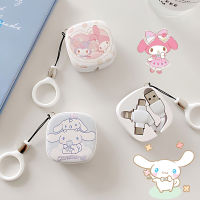 Sanrio Kuromi Cinnamoroll Three-In-One Data Line Lightning Type-C Kawaii Hello Kittys Y2K Cute Stretchable Charging Cable Gifts