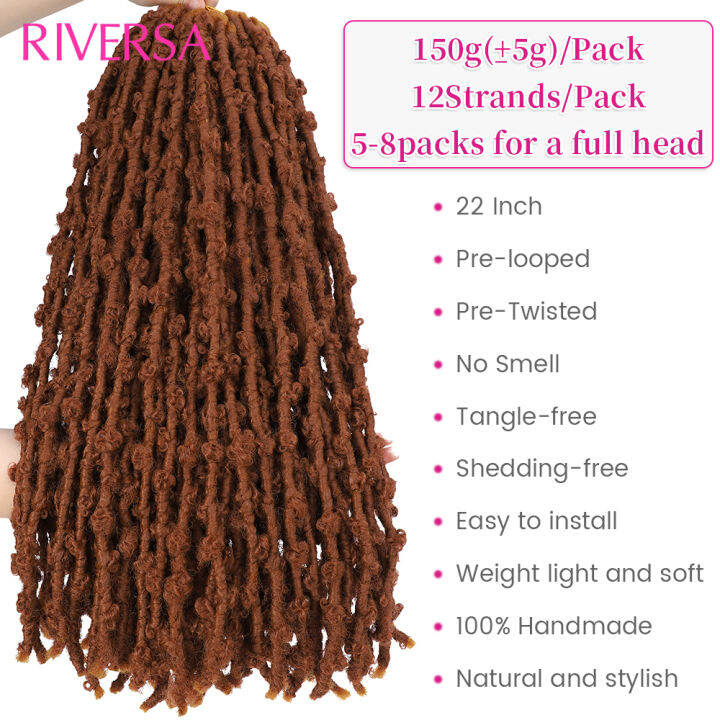 butterfly-locs-crochet-hair-braids-extensions-613-30-brown-faux-dreadlocks-hair-tresse-africaine-locks-crochets-braiding-hair