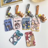 【hot sale】 ♠℡ B11 Wholesale Tom Cat Jerry Mouse Card Holder Cartoon Anime card holder Work Id card sling With Lanyard Doll Keychain card hard sleeve card protective cover name tag