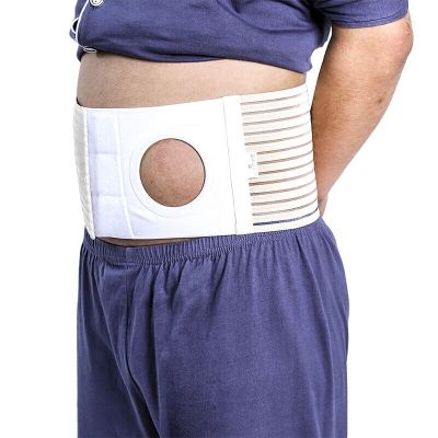 Ostomy Belt Colostomy Belt (Hole 8cm) Stoma Support Ostomy Hernia Belt Ostomy Hernia Belt Stomach Truss Binder with Co