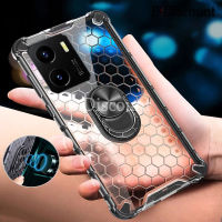 กระเป๋าใส่ของแหวนกันกระแทกสำหรับ VIVO Y15S Y15A Y01A Y01 รังผึ้งโปร่งใสเคสโทรศัพท์เคสโทรศัพท์ใสสำหรับ VIVO Y01A Y15A Y15S Y01 เคส