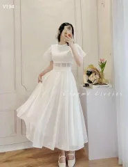 Đầm Ren Thêu Quảng Châu Thiết Kế Phối Tay Bồng Cực Xinh - Set Váy ...