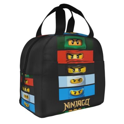 Ninjago กระเป๋าใส่กล่องอาหารกลางวัน มีฉนวนกันความร้อน แฟชั่น สําหรับเด็ก และผู้ใหญ่