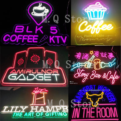 Custom Neon Sign - 2Kg Customlized Logo Banner Neon Signage With Commercial  Advertising Led Billboard Bar Decoration Background Wall Sign Restaurant  Decoration Banner Letter Sign Logo Design Business Advertising Stream Wall  Decor