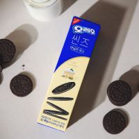 ?สินค้าขายดี? [oreo thin vanilla84g]โอริโอ้เกาหลี รสคาราเมล,วนิลา,มิ้นท์ช็อค,สตอเบอรี่,ทิรามิสุ ขนมคุกกี้สอดไส้  SANDWICH COOKIE  오레오 샌드위치쿠키